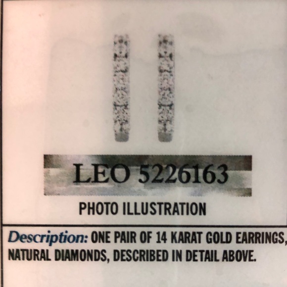 Diamond earrings - Picture 2 of 5